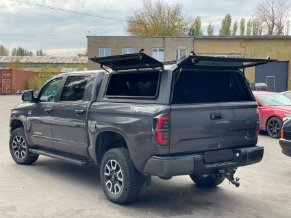 Kунг на кузов Toyota Tundra 2 стекла алюминиевый - фото 3